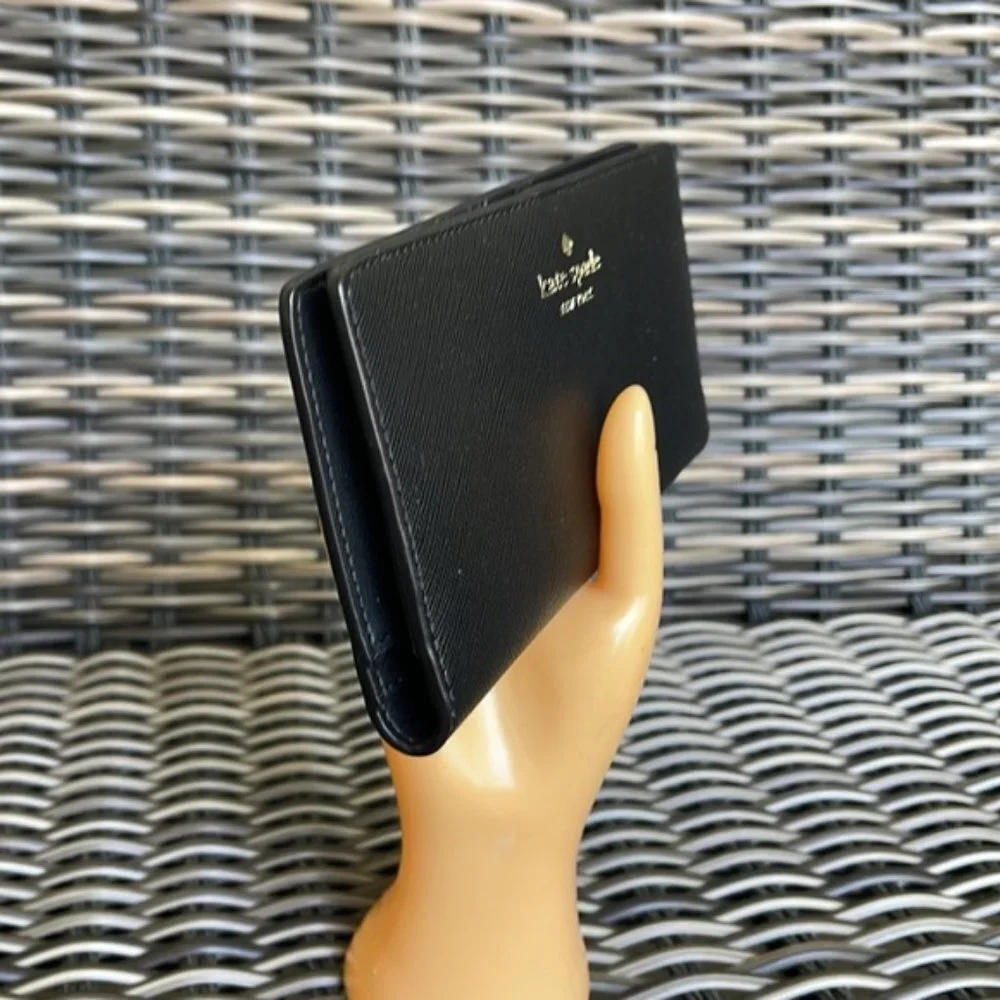 Kate Spade Dana Large Slim Bifold Wallet Black